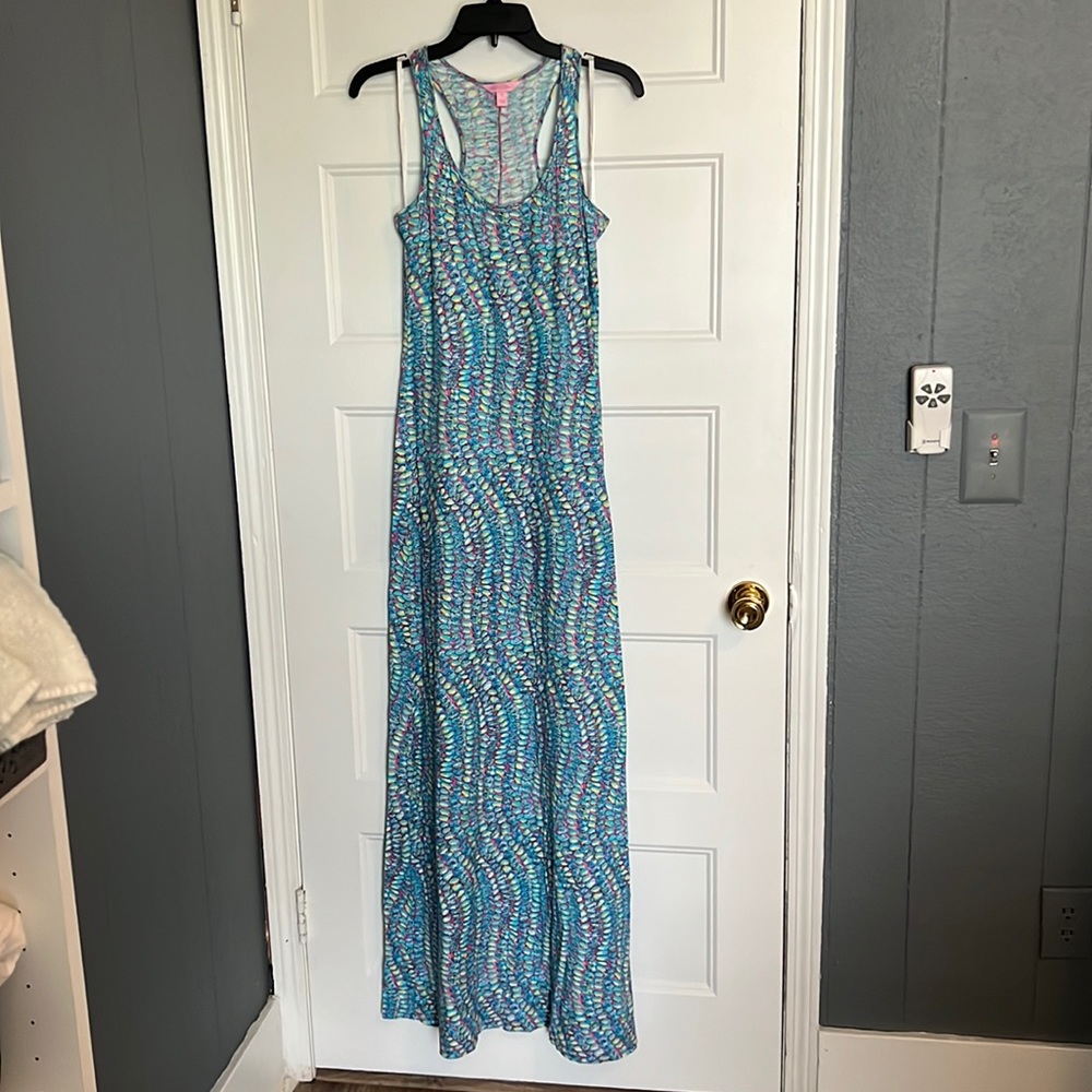 Lilly Pulitzer summer maxi dress; slightly used; size XS